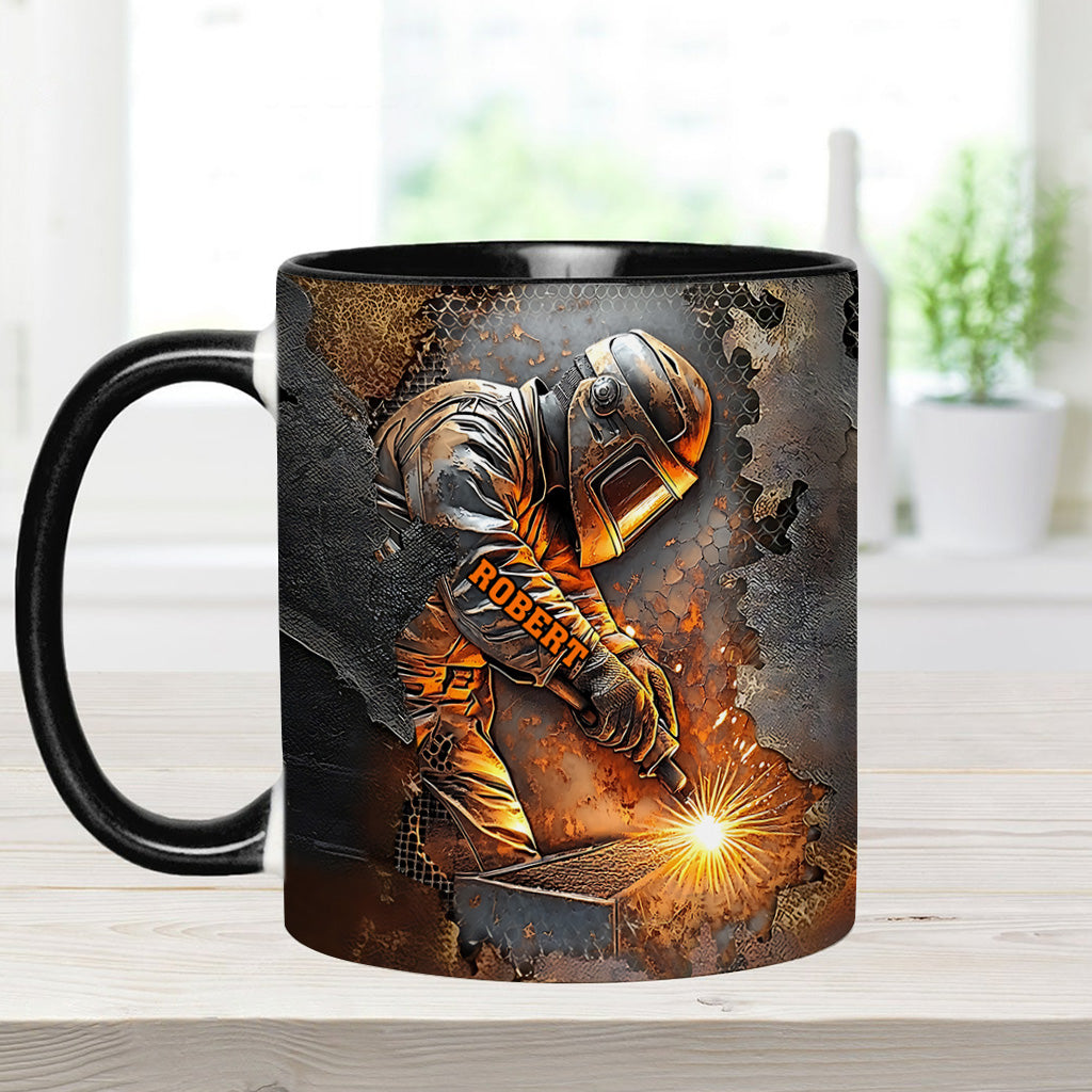 What A Wonderful Weld - Personalized Welder Accent Mug