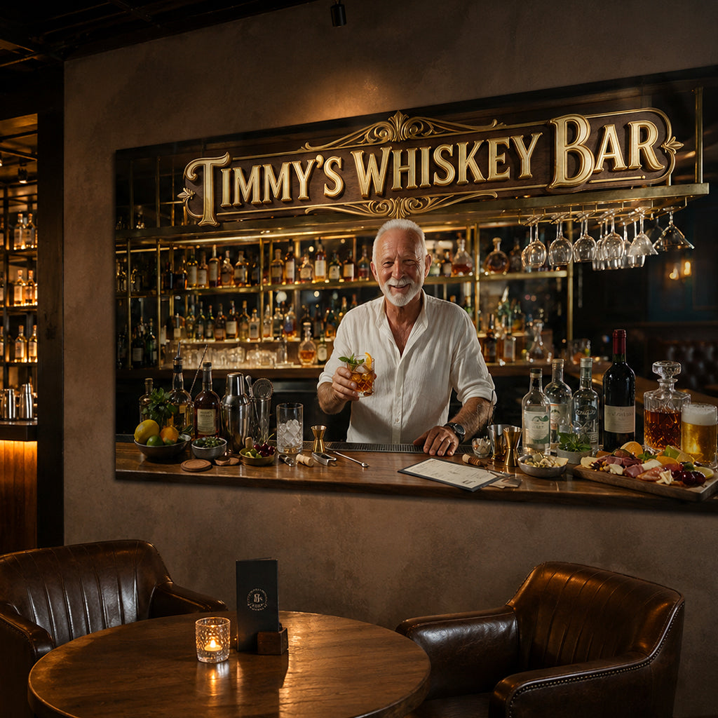 Bar Decoration - Personalized Whisky Wall Decal