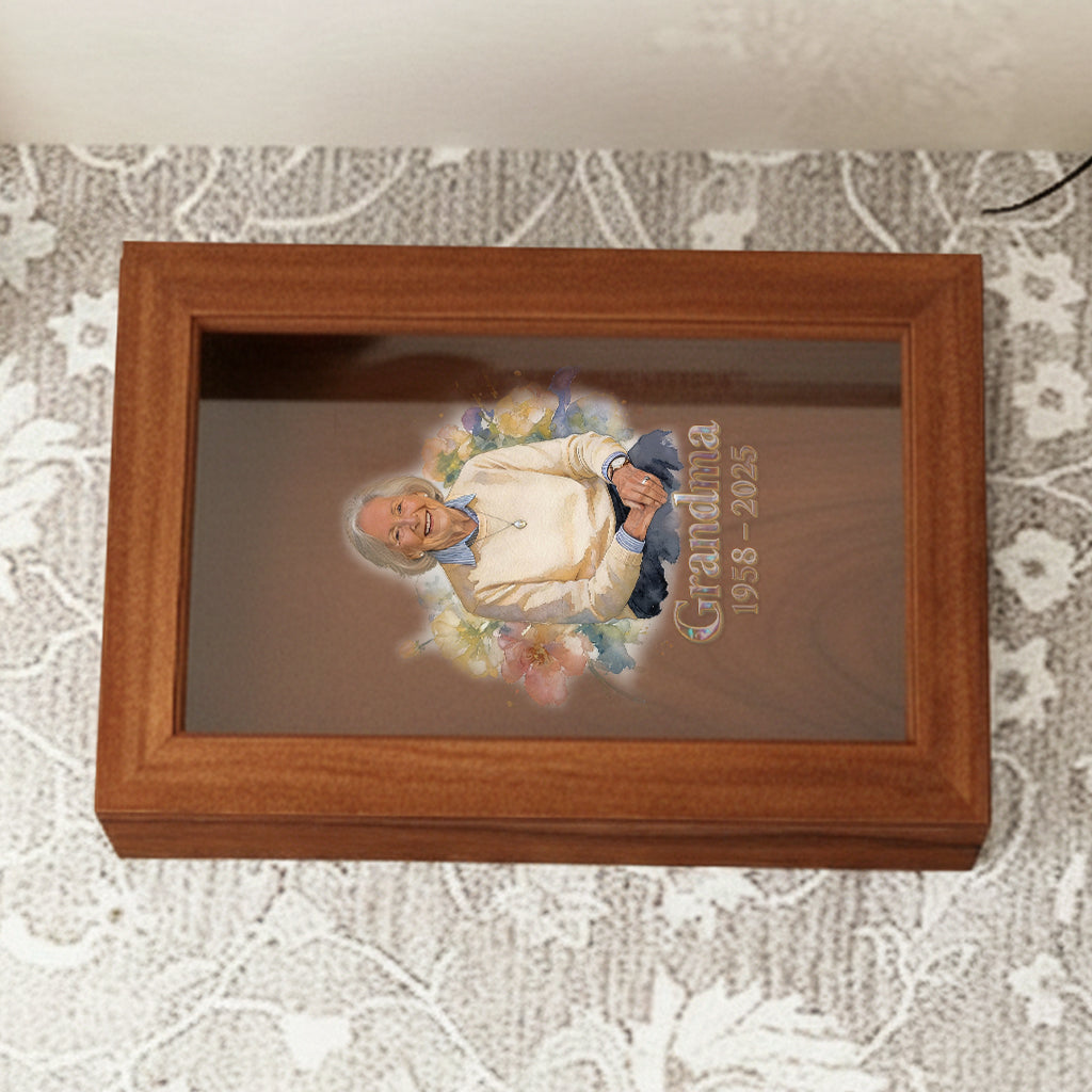 Custom From Any Photo - Personalized Memorial Wooden Box