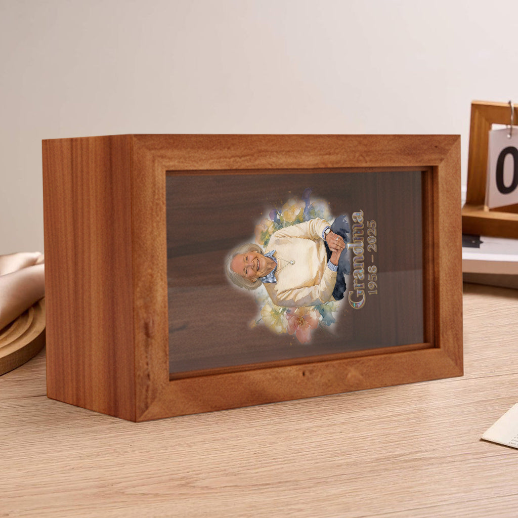 Custom From Any Photo - Personalized Memorial Wooden Box