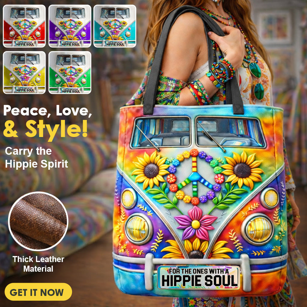 Hippie Style, Hippie Van - Personalized Hippie Tote Bag