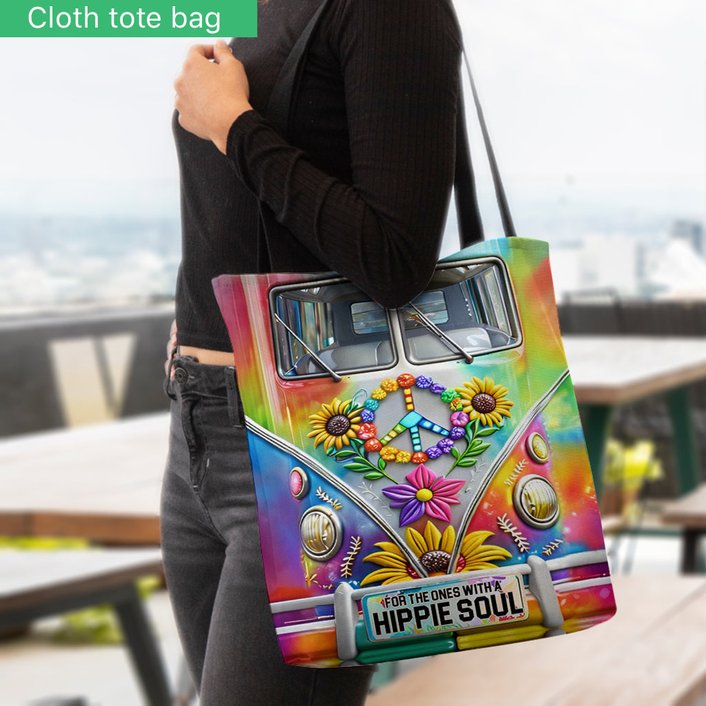 Hippie Style, Hippie Van - Personalized Hippie Tote Bag