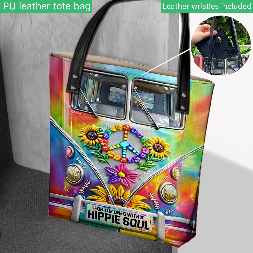 Hippie Style, Hippie Van - Personalized Hippie Tote Bag