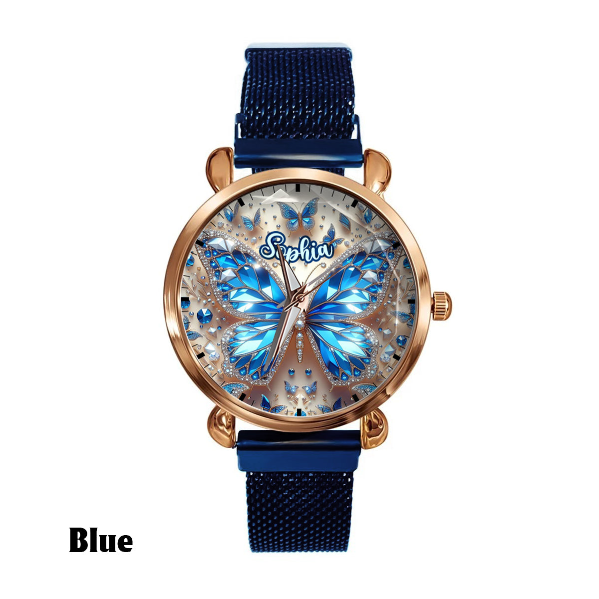 Beautiful Butterflies - Personalized Butterfly Women Hand Watch