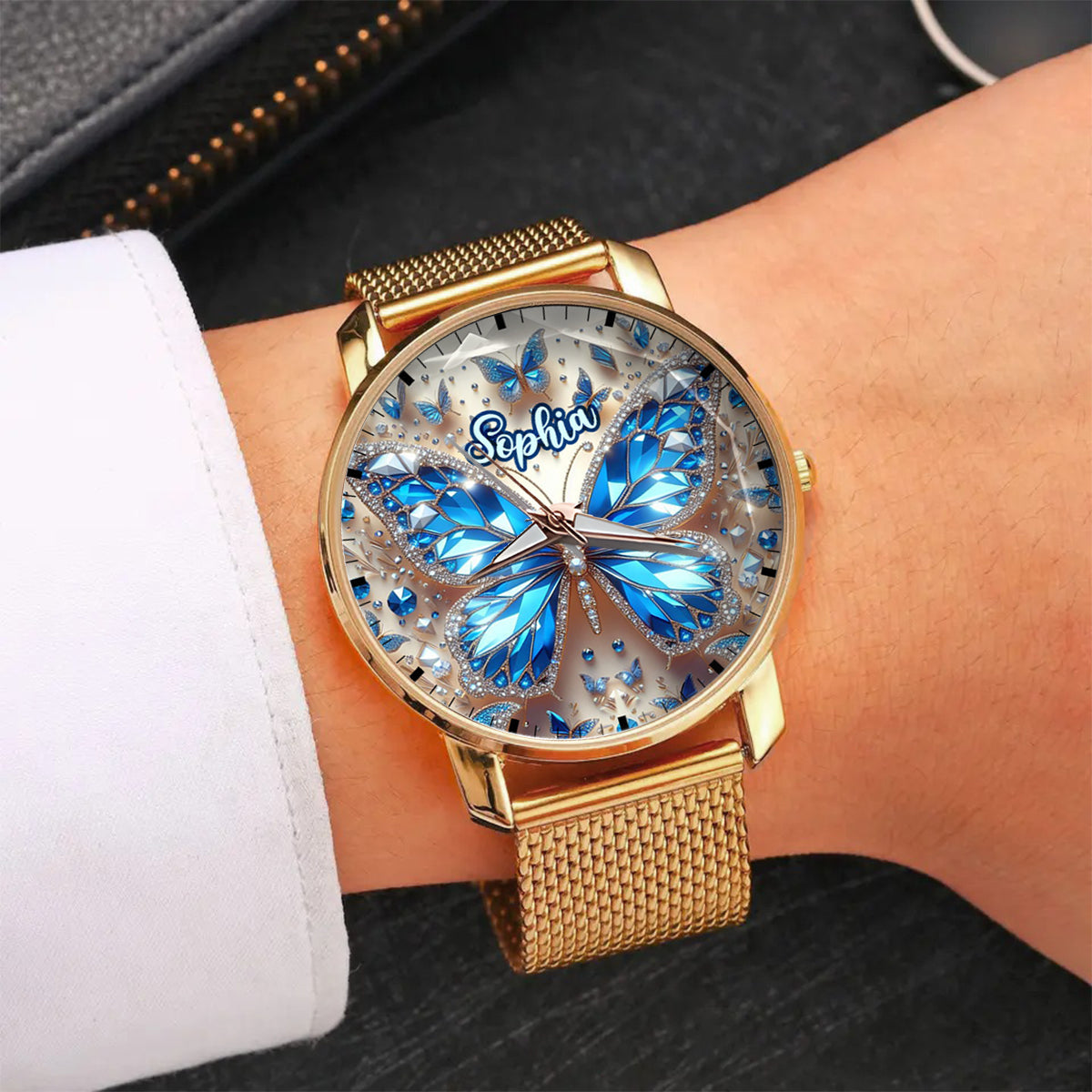 Beautiful Butterflies - Personalized Butterfly Women Hand Watch