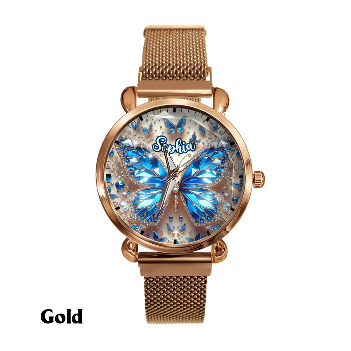 Beautiful Butterflies - Personalized Butterfly Women Hand Watch