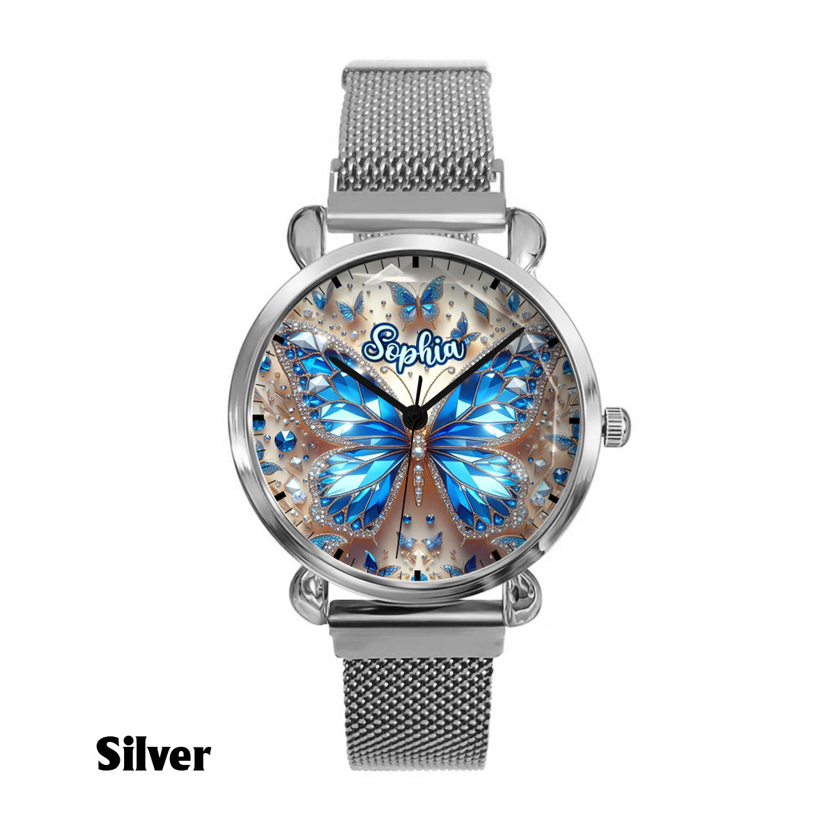 Beautiful Butterflies - Personalized Butterfly Women Hand Watch