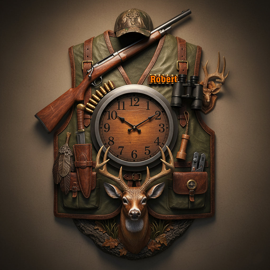 Love Hunting - Personalized Hunting LED Light Wall Clock