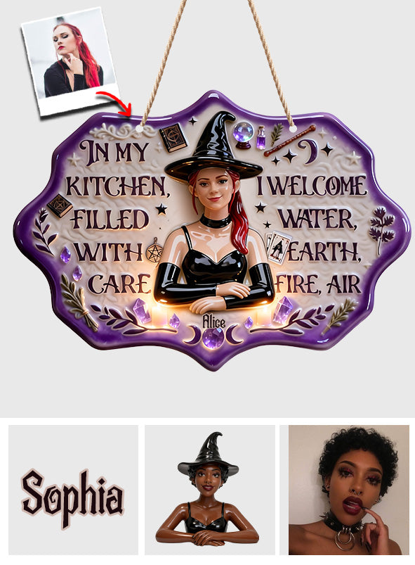 In My Kitchen - Personalized Witch LED Light Acrylic Sign