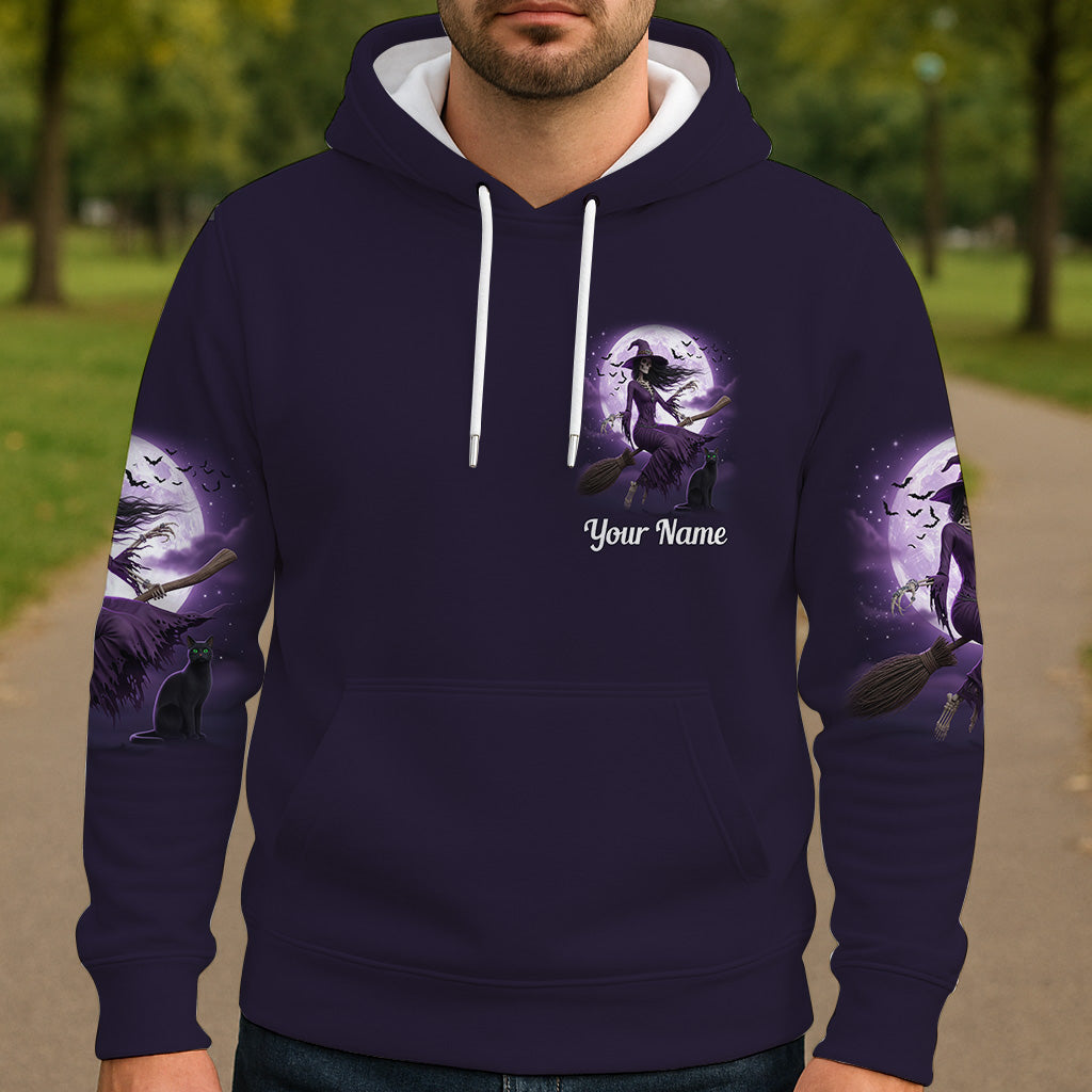 A Wee Bit Wicked - Personalized Witch All Over Shirt