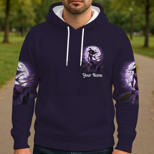 A Wee Bit Wicked - Personalized Witch All Over Shirt