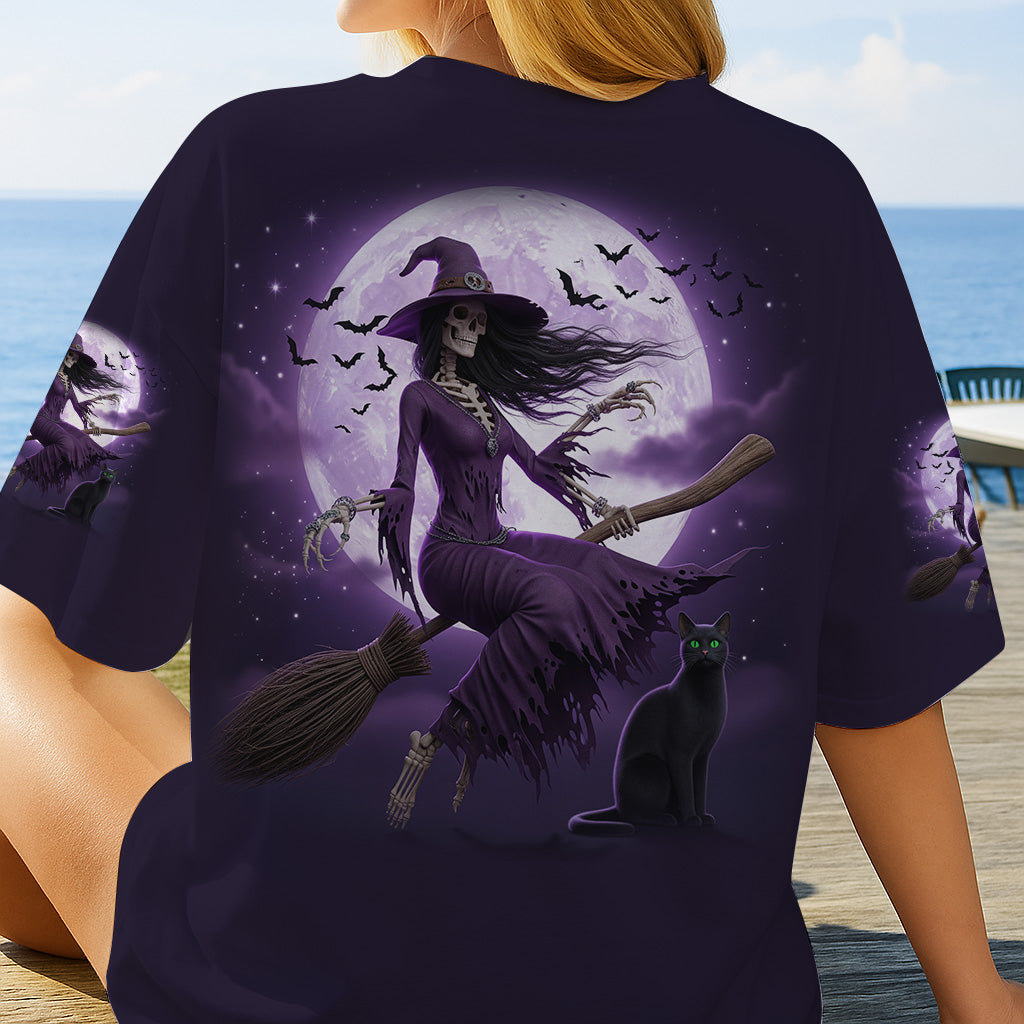 A Wee Bit Wicked - Personalized Witch All Over Shirt