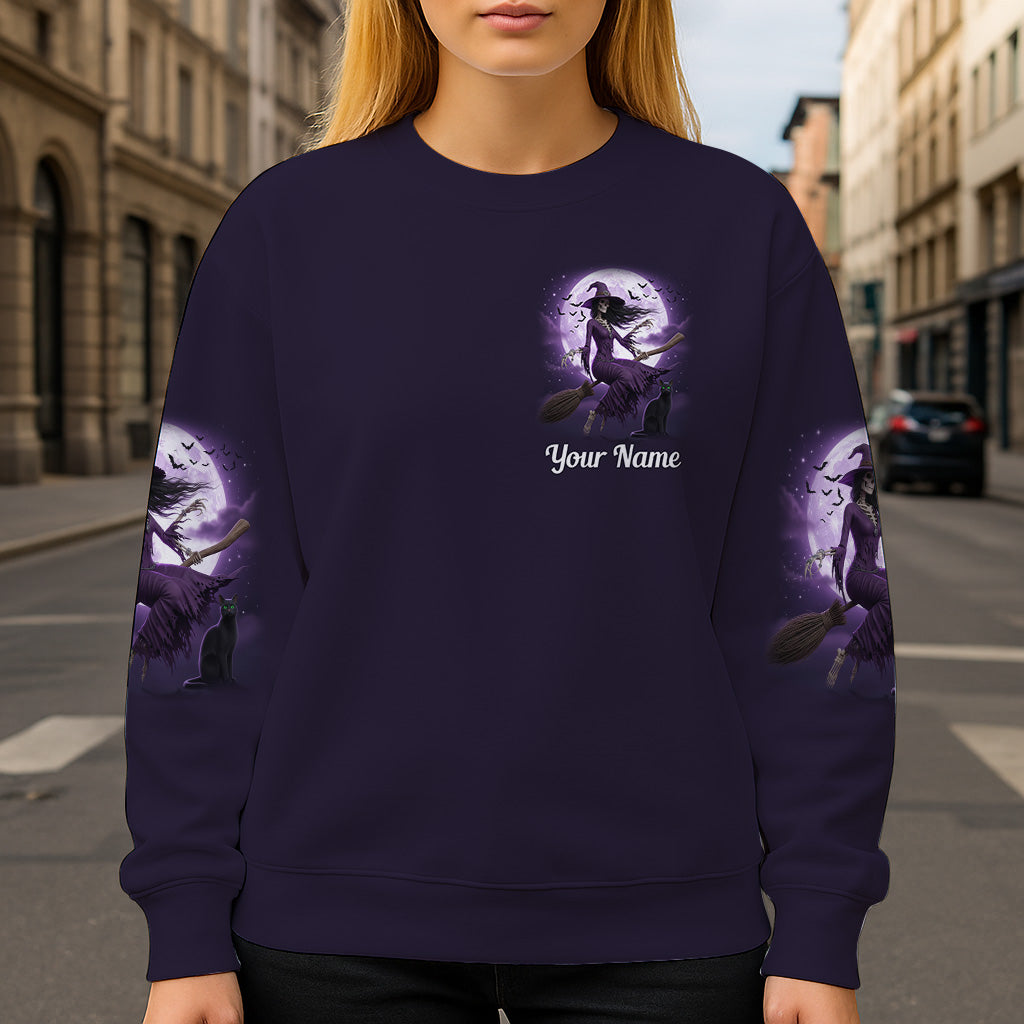 A Wee Bit Wicked - Personalized Witch All Over Shirt