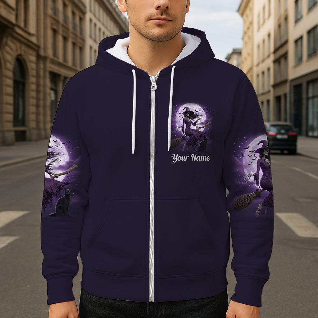 A Wee Bit Wicked - Personalized Witch All Over Shirt