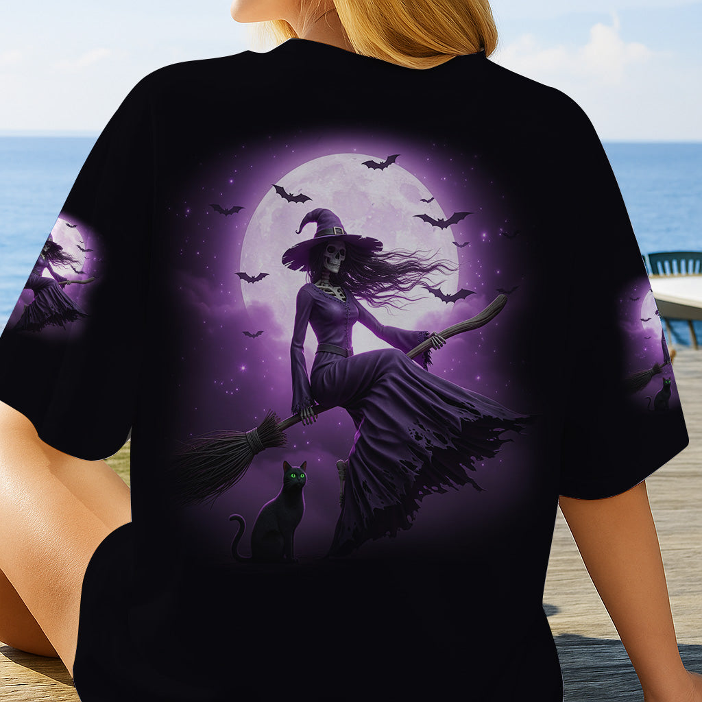 A Wee Bit Wicked - Personalized Witch All Over Shirt
