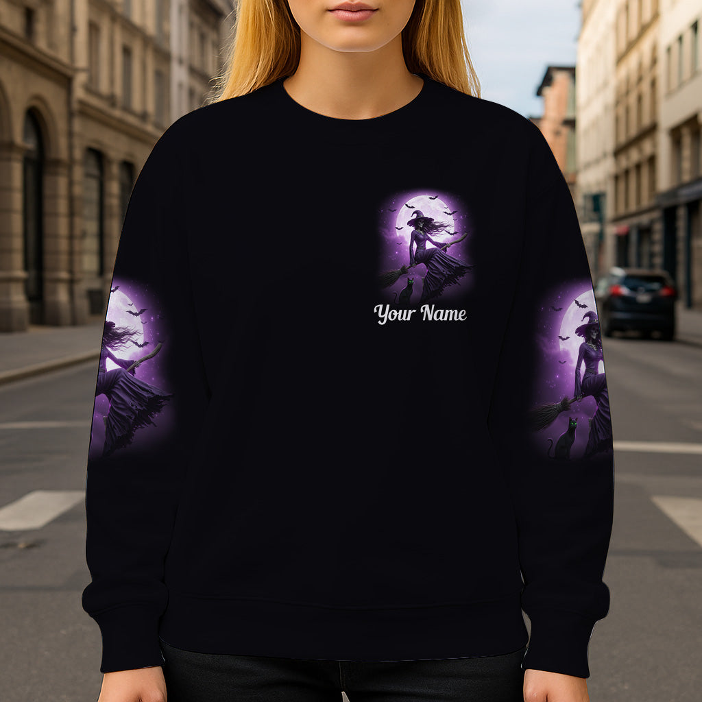A Wee Bit Wicked - Personalized Witch All Over Shirt