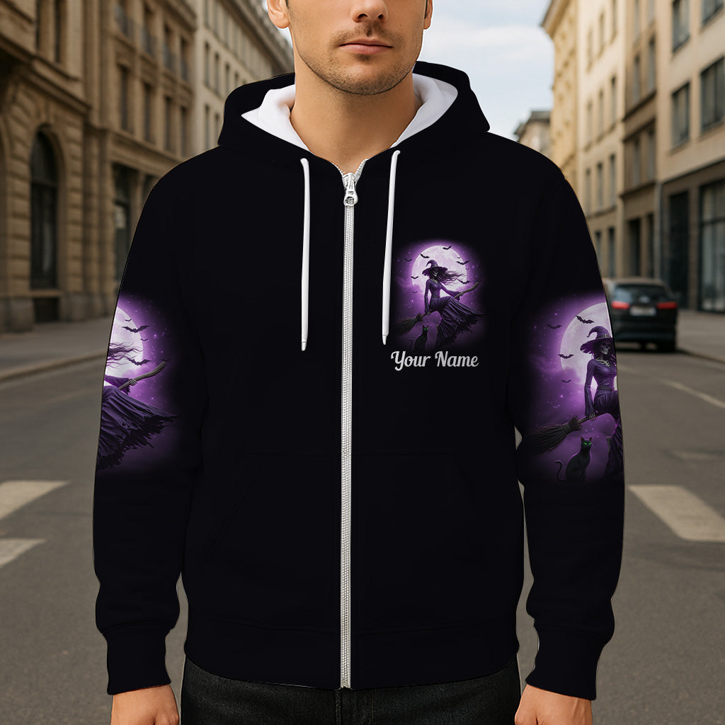 A Wee Bit Wicked - Personalized Witch All Over Shirt