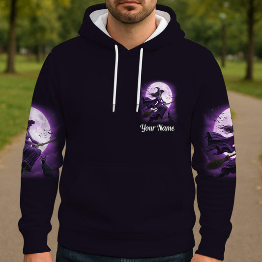 A Wee Bit Wicked - Personalized Witch All Over Shirt