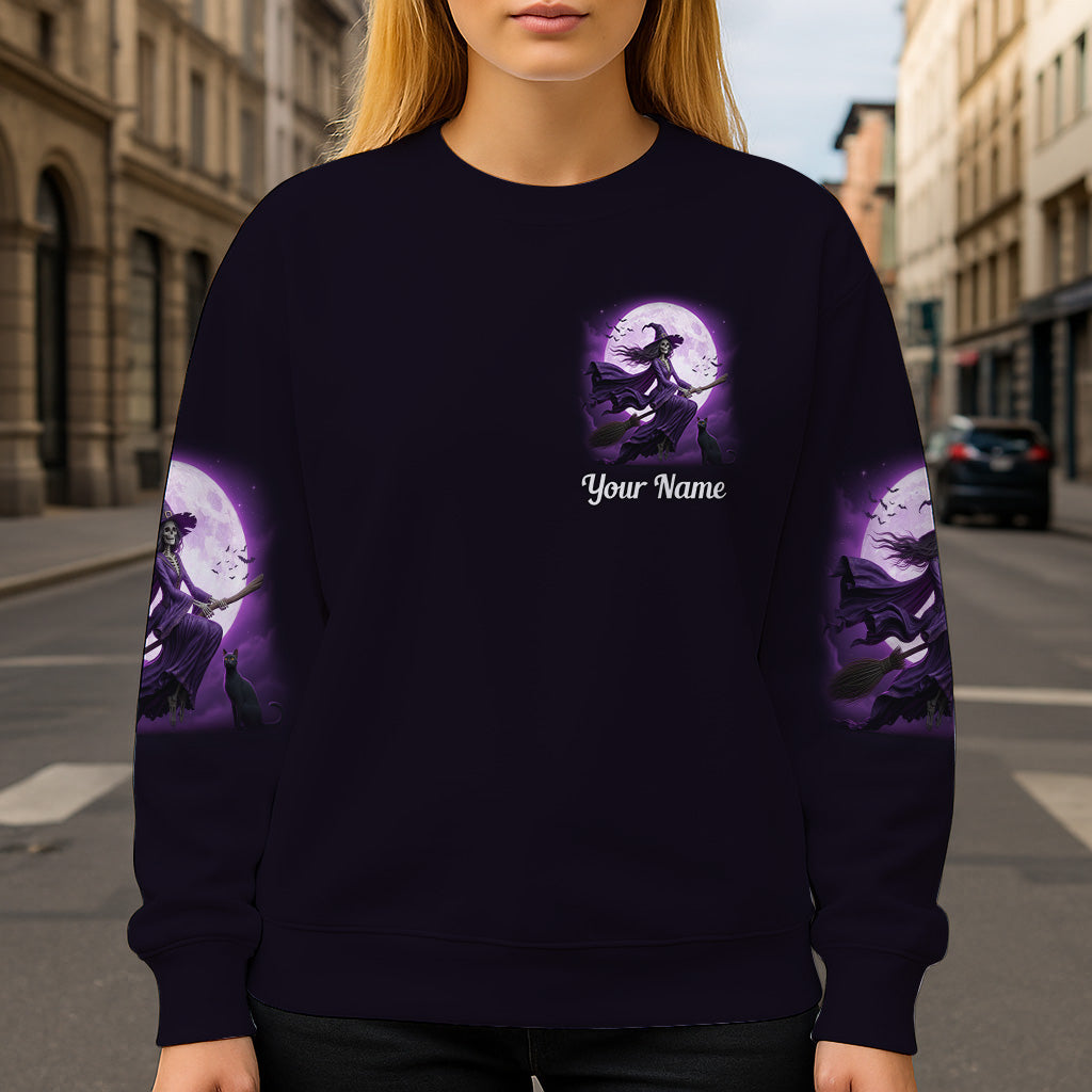 A Wee Bit Wicked - Personalized Witch All Over Shirt