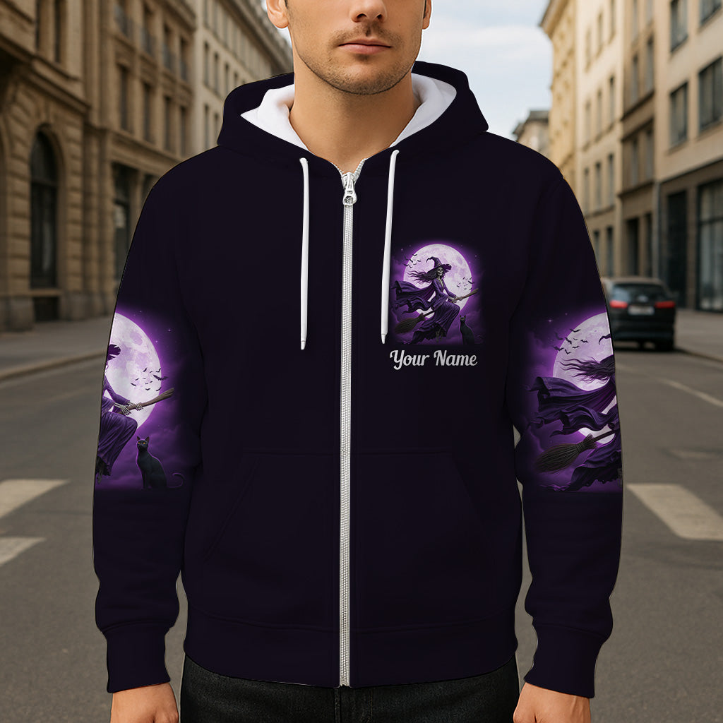 A Wee Bit Wicked - Personalized Witch All Over Shirt