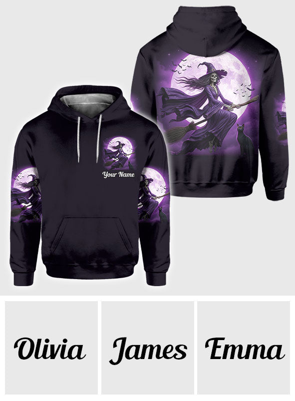 A Wee Bit Wicked - Personalized Witch All Over Shirt