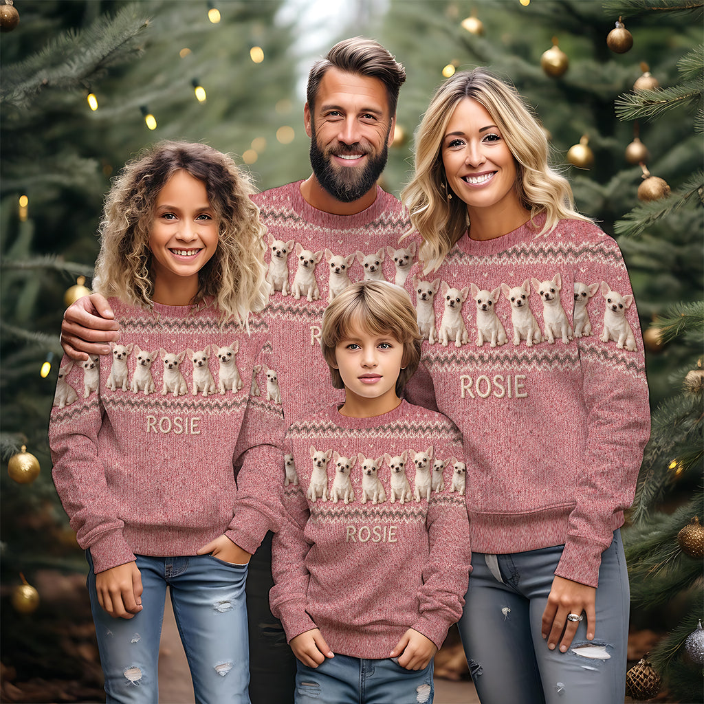Cold Days Are Better With Dogs - Personalized Dog Ugly Sweater