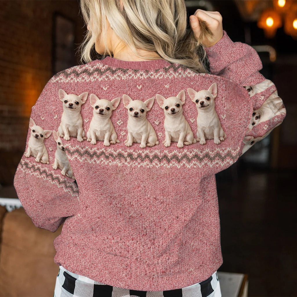 Cold Days Are Better With Dogs - Personalized Dog Ugly Sweater