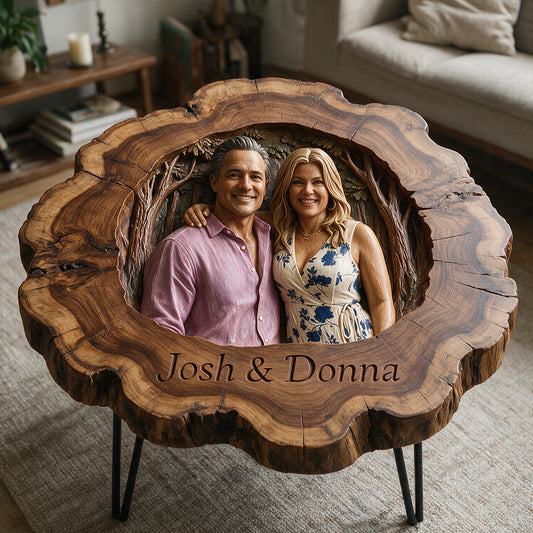You And Me We Got This - Personalized Couple Table Custom Shape