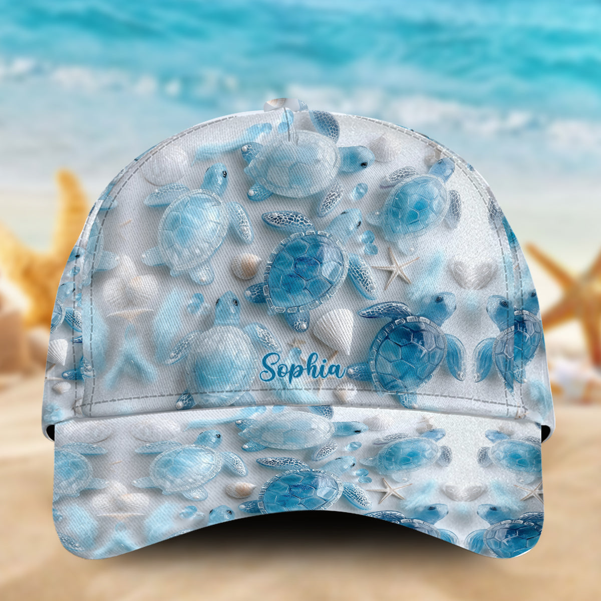 Sea Turtles The Ocean Is Calling - Personalized Turtle Classic Cap
