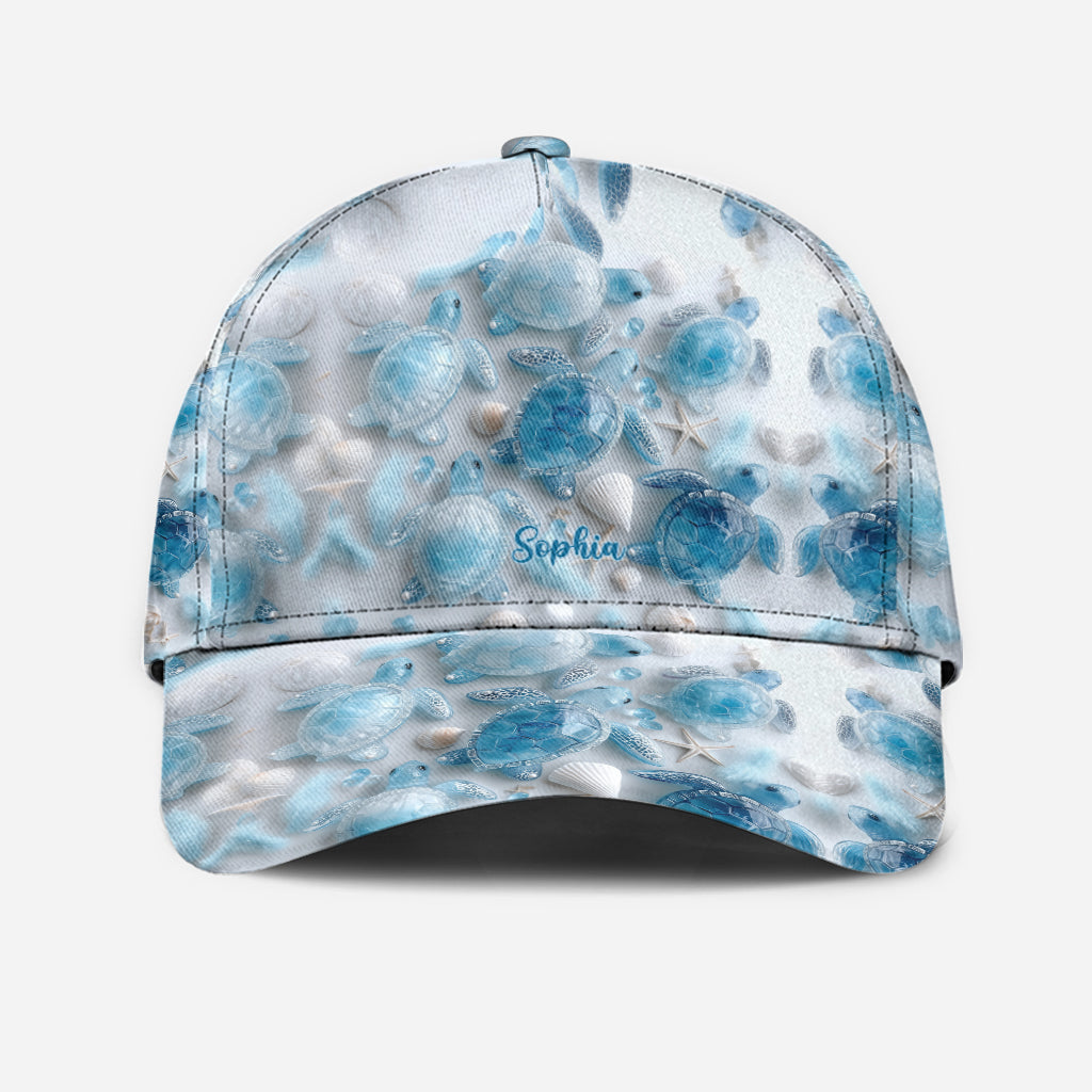 Sea Turtles The Ocean Is Calling - Personalized Turtle Classic Cap