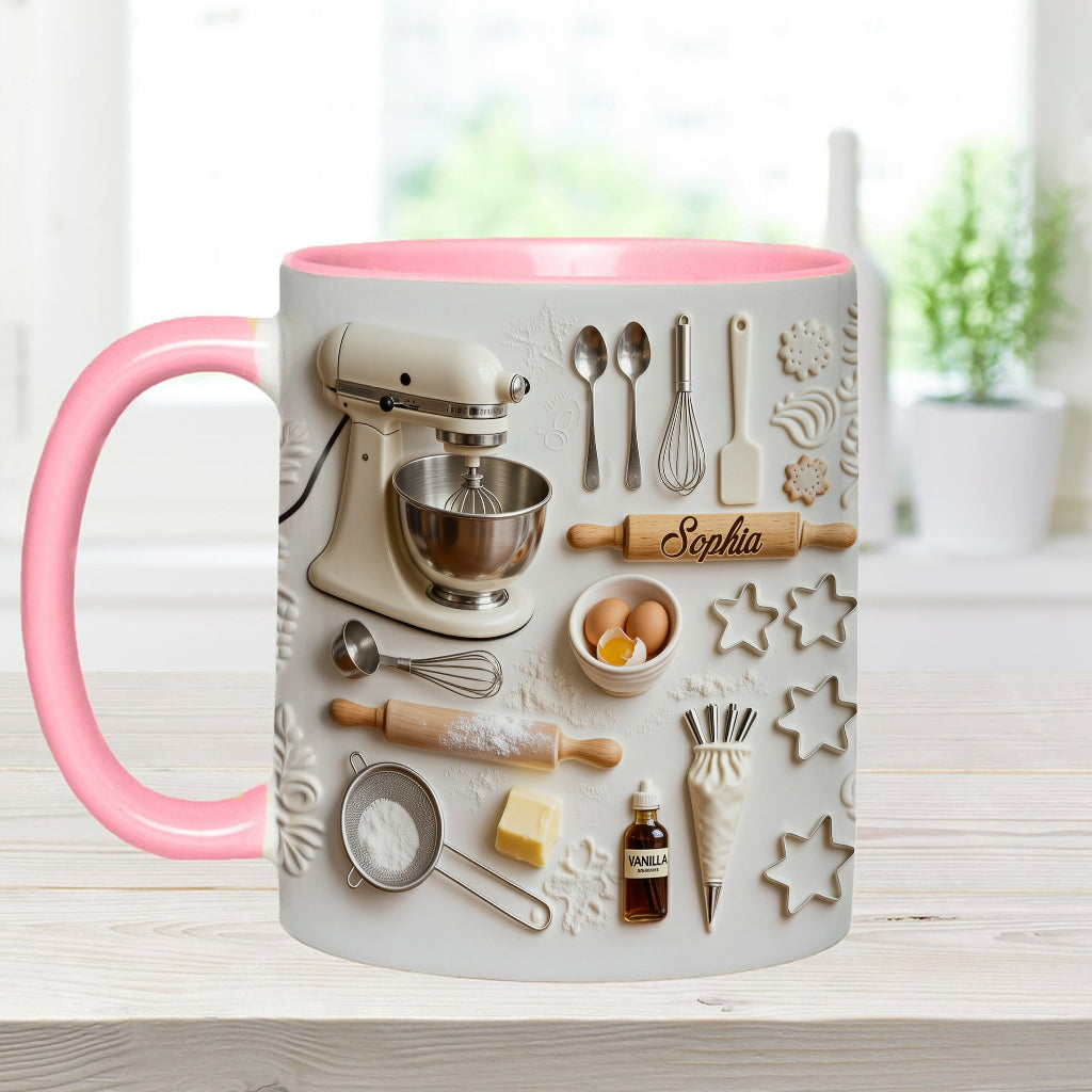 Love Baking - Personalized Baking Accent Mug & Coaster