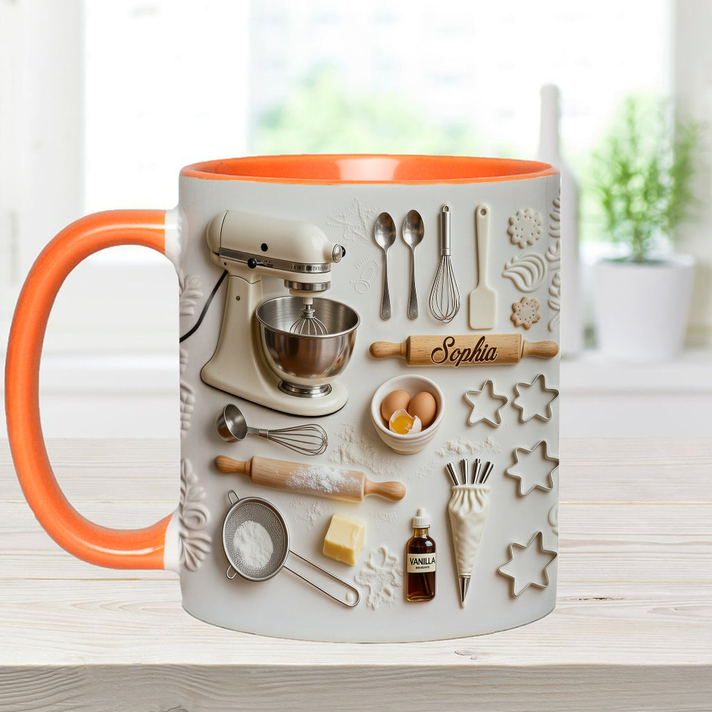 Love Baking - Personalized Baking Accent Mug & Coaster