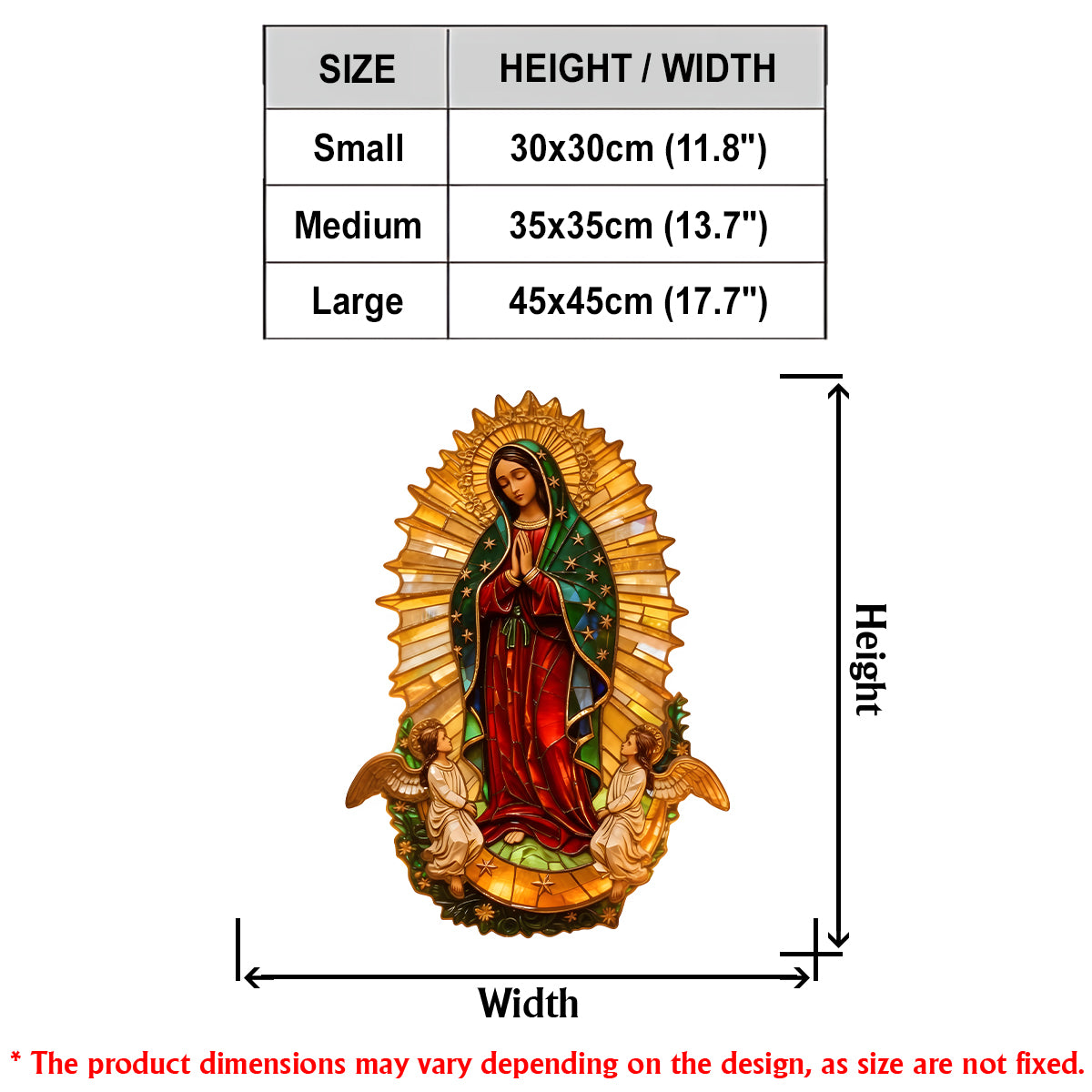Our Lady Of Guadalupe - Christian LED Light Acrylic Sign