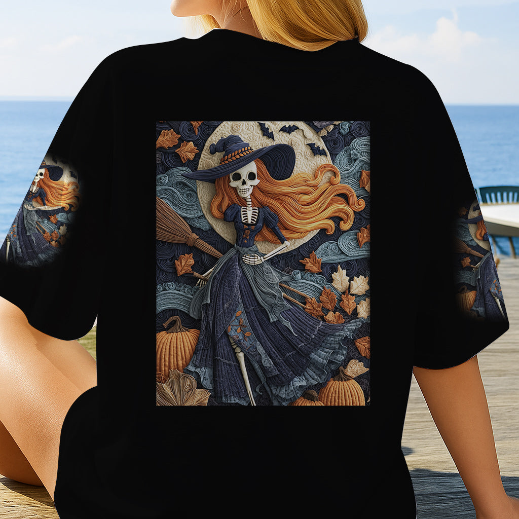 Skull Witch - Personalized Witch All Over Shirt