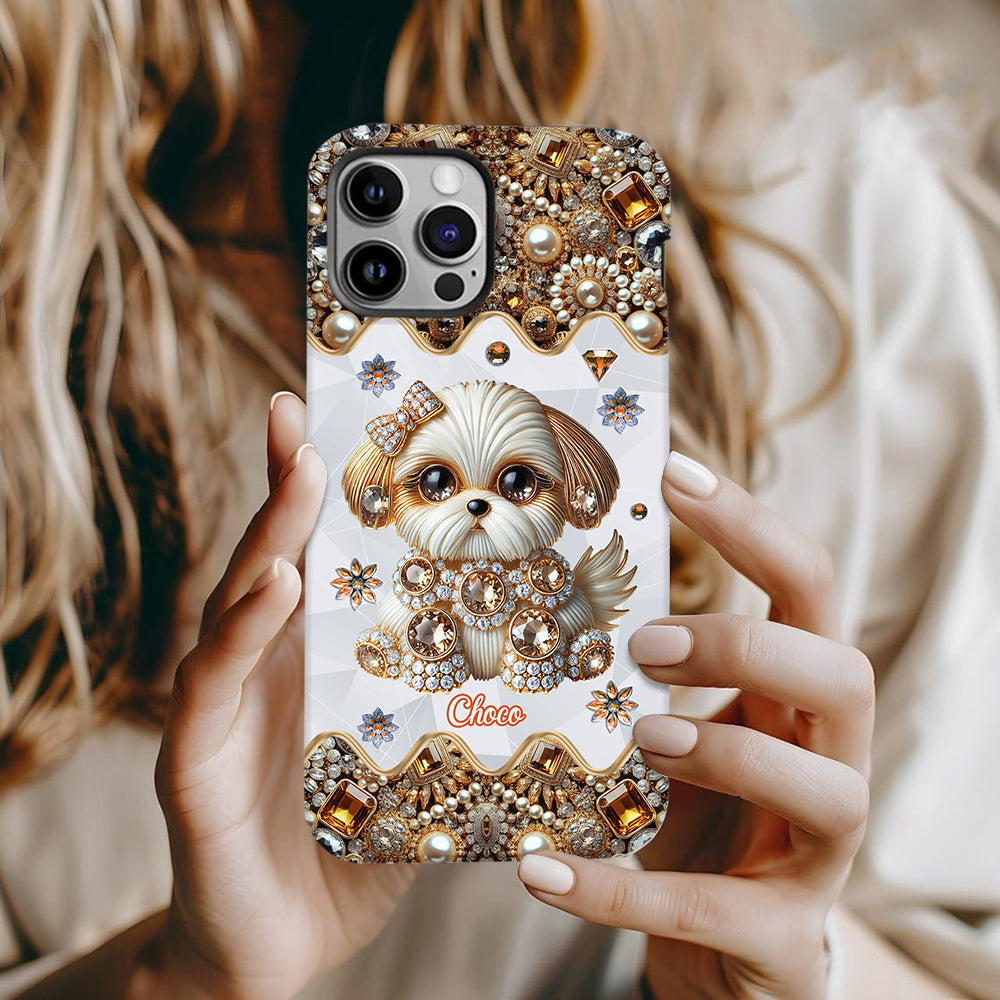 Love Shih Tzu - Personalized Dog Full Print Phone Case