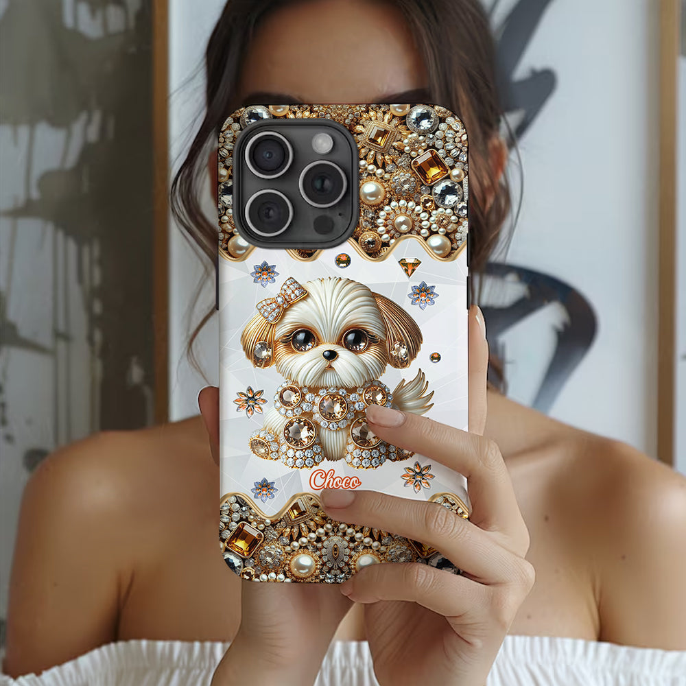 Love Shih Tzu - Personalized Dog Full Print Phone Case