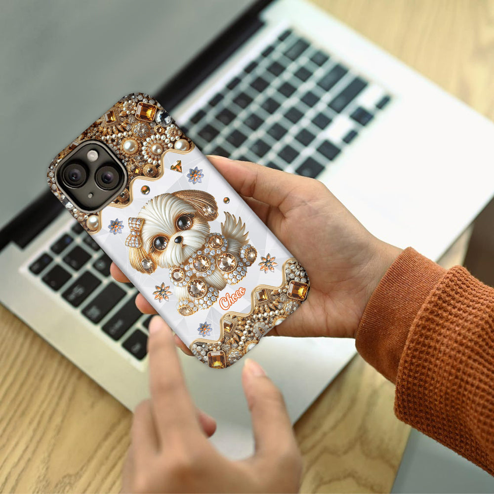 Love Shih Tzu - Personalized Dog Full Print Phone Case