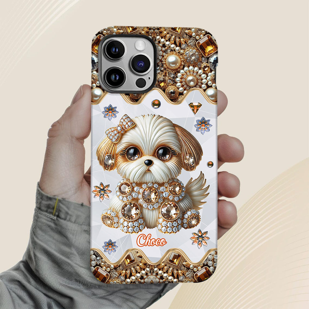 Love Shih Tzu - Personalized Dog Full Print Phone Case