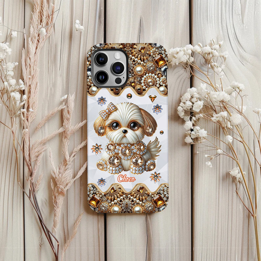 Love Shih Tzu - Personalized Dog Full Print Phone Case
