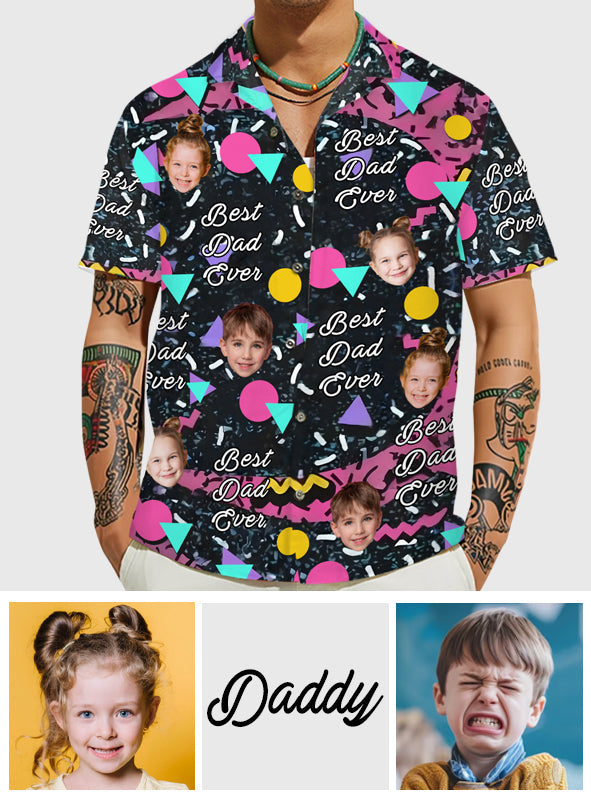Best Dad Ever - Personalized Father Hawaiian Shirt
