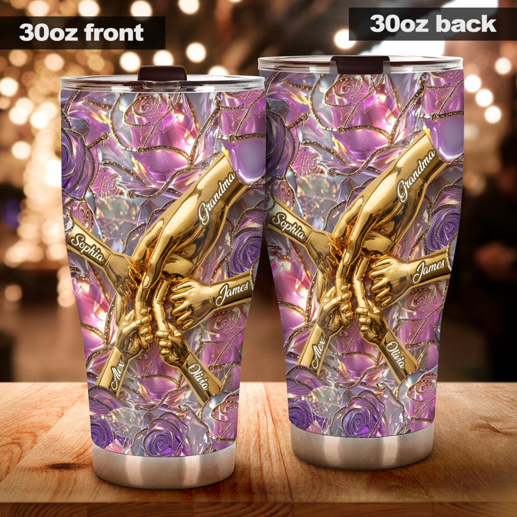 Holding Hands - Personalized Mother Tumbler