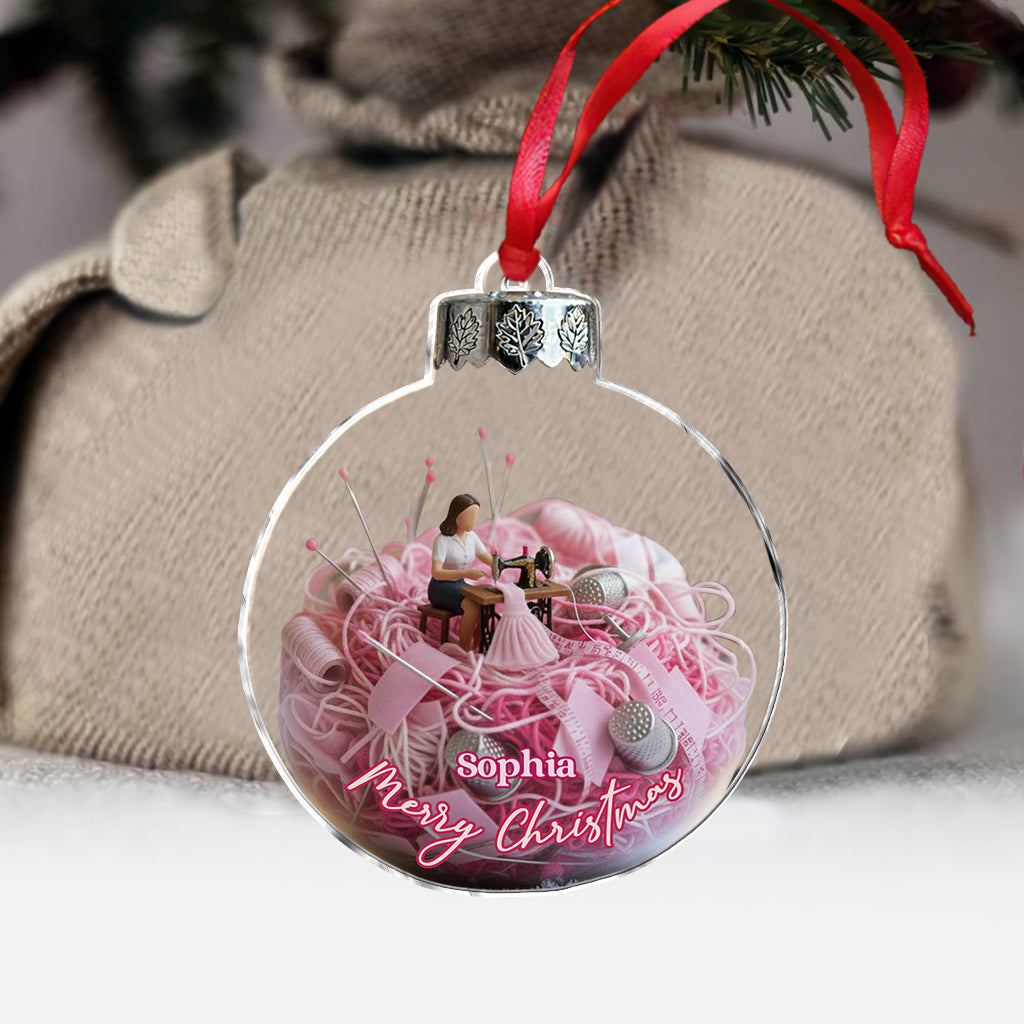 Love Sewing - Personalized Sewing Ornament