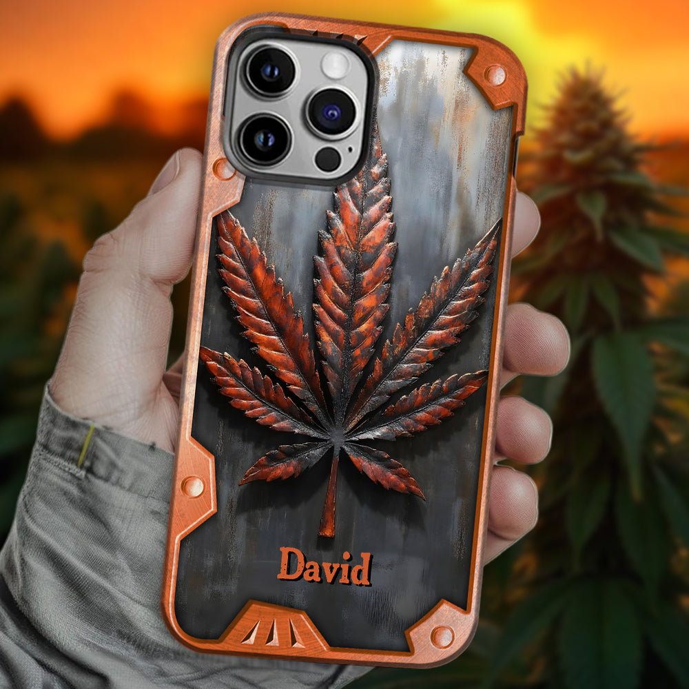 Stunning Leaf - Personalized Weed Full Print Phone Case