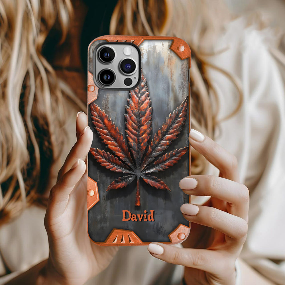 Stunning Leaf - Personalized Weed Full Print Phone Case
