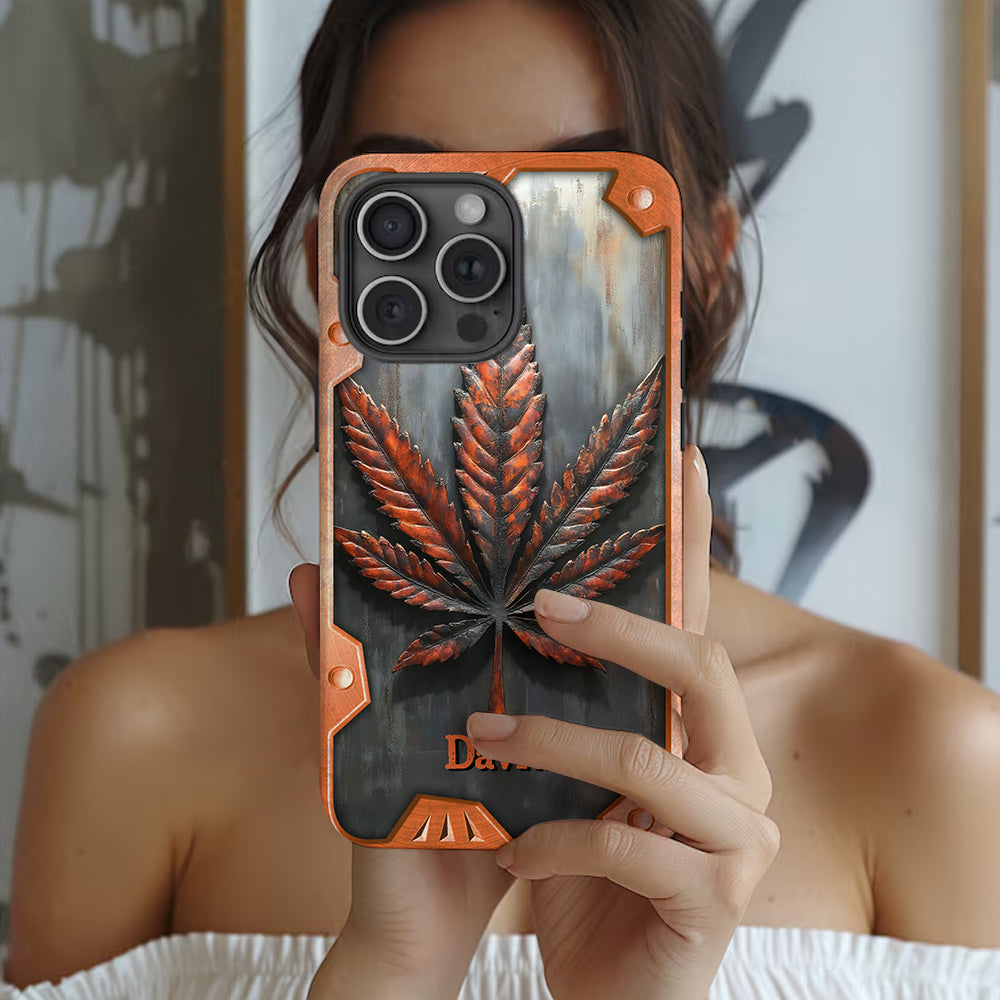 Stunning Leaf - Personalized Weed Full Print Phone Case