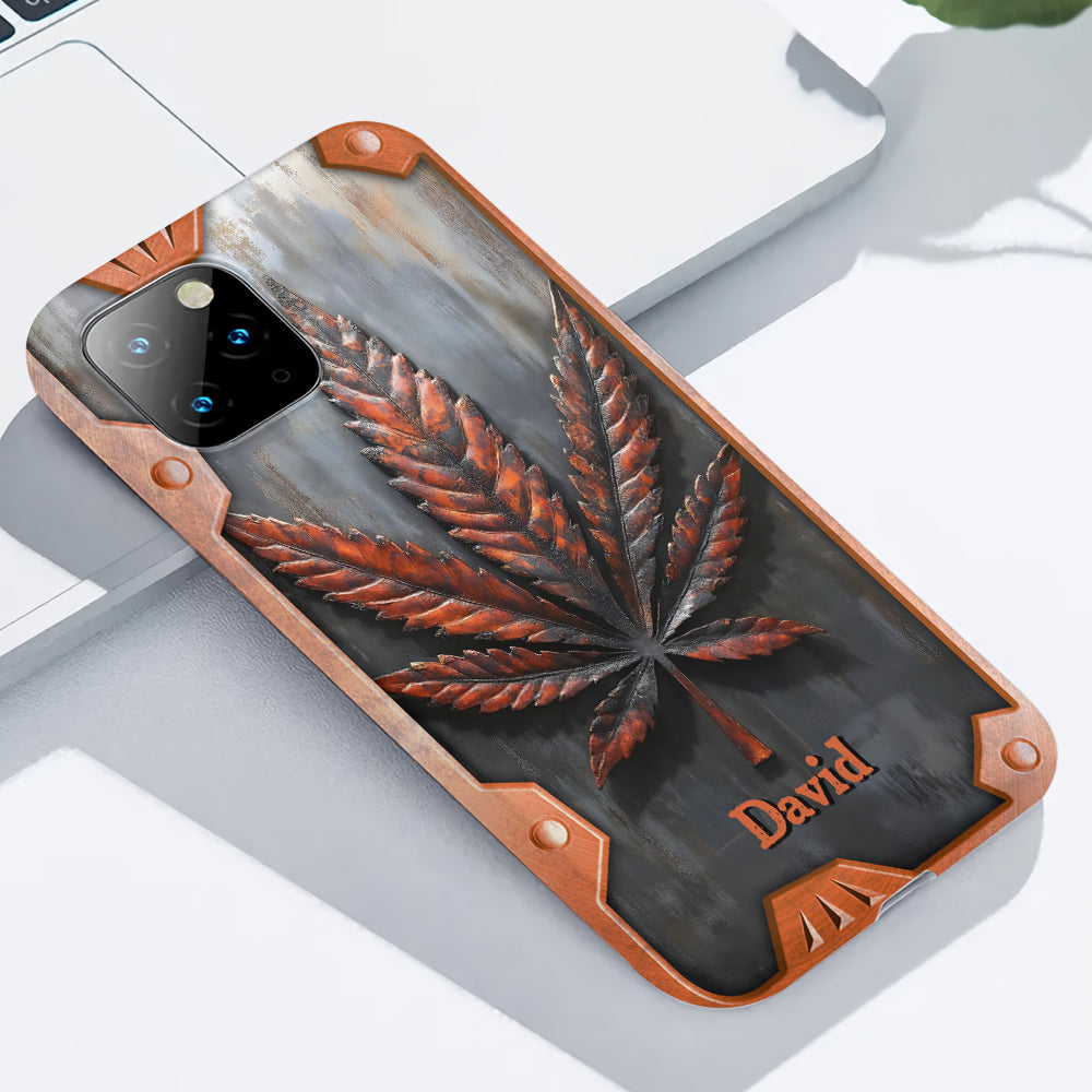Stunning Leaf - Personalized Weed Full Print Phone Case