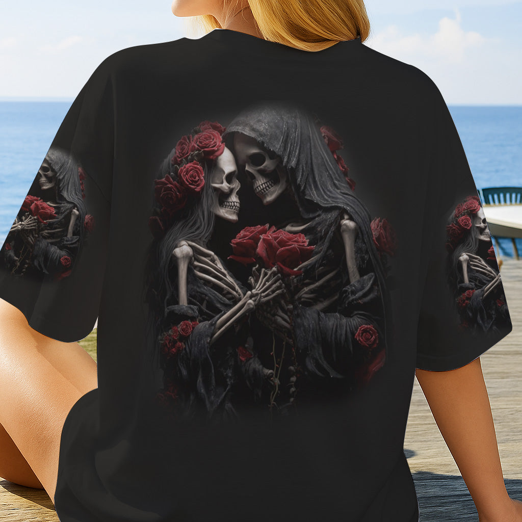 Till Death Do Us Part - Personalized Skull All Over Shirt