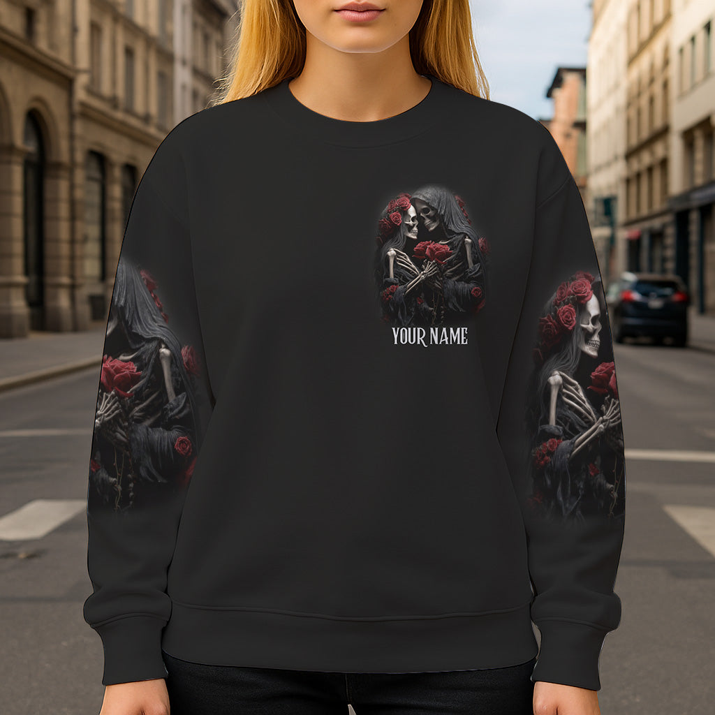 Till Death Do Us Part - Personalized Skull All Over Shirt