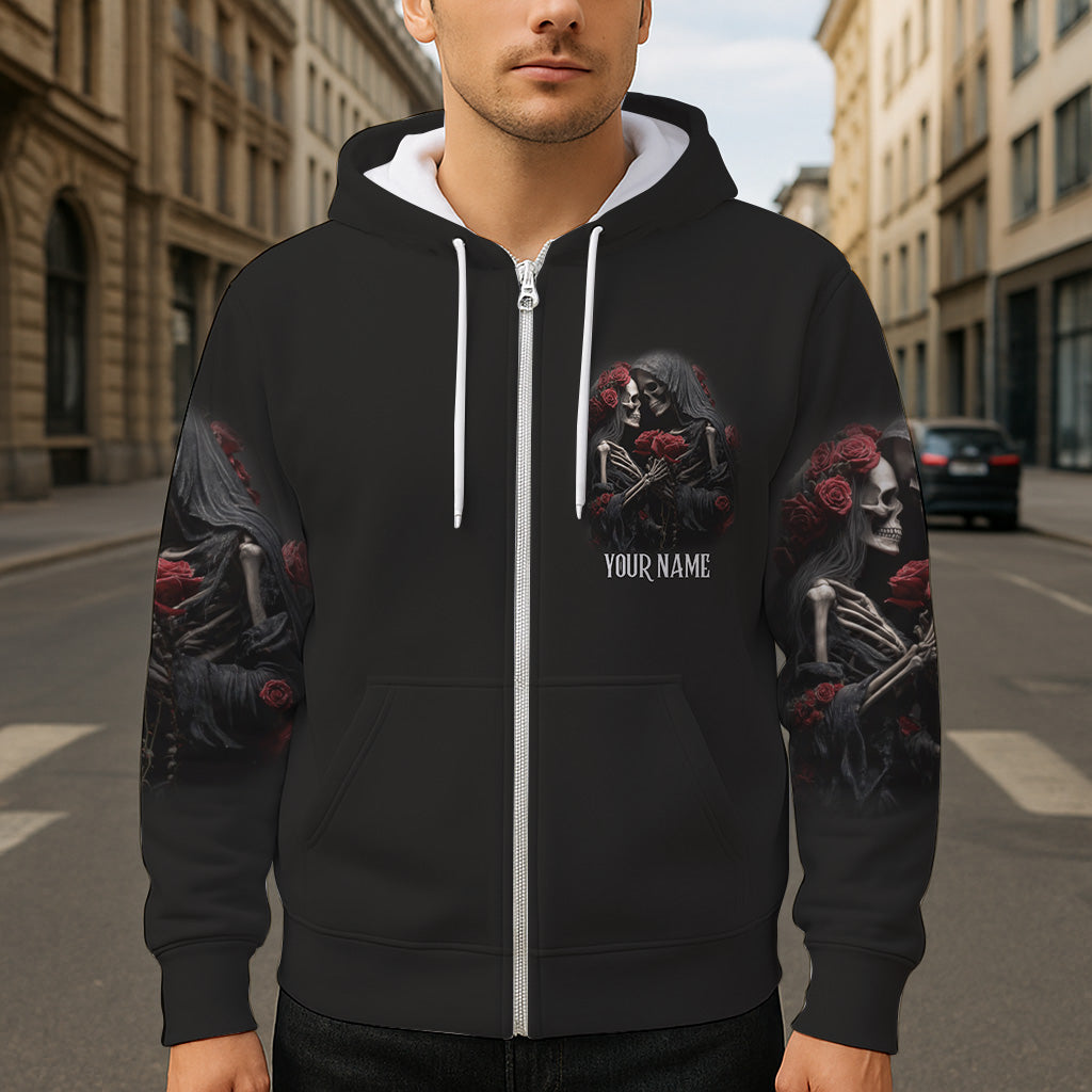 Till Death Do Us Part - Personalized Skull All Over Shirt