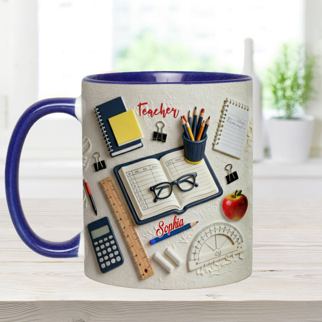 Teacher Life - Personalized Teacher Accent Mug